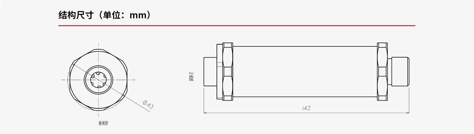 PDM300 structural dimensions